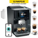 Ekspres SIEMENS EQ700 TP713R19 Czarny (Cold Brew) sterowanie przez aplikacje HomeConnect z filtrem
