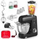 Robot kuchenny planetarny TEFAL Bake Partner Pro QB5458F0 1100W z maszynką do mięsa blenderem kielichowym i szatkownicą