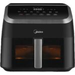 Air Fryer Frytkownica beztłuszczowa MIDEA Space Master MAD85000ADK z okienkiem do obserwacji postępów gotowania