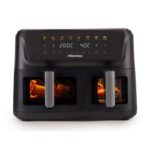 Air Fryer Frytkownica beztłuszczowa HISENSE HAF2700DCD Czarny 11l z podwójnym koszem 8 automatycznych programów