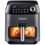 Air Fryer Frytkownica beztłuszczowa LEACCO AF020 4.5l z okienkiem do obserwacji postępów gotowania
