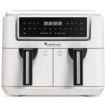 Air Fryer Frytkownica beztłuszczowa TURBOTRONIC TT-AF118 Biały 7.26l z podwójnym koszem