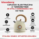 Czajnik KLAUSBERG KB-7906 Beżowy