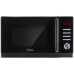 Kuchenka mikrofalowa AMICA AMMF23E1GFB 1250W beztalerzowa pojemność 23L FullFlat Czarny