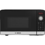 Kuchenka mikrofalowa BOSCH FEL023MS2 Serie 2 800W średnica 27 cm pojemność 20L Grill Hydroliza QuickStart Czarno-srebrny