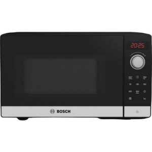 Kuchenka mikrofalowa BOSCH FFL023MS2 Serie 2 800W średnica 27 cm pojemność 20L Hydroliza QuickStart Czarno-srebrny