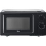 Kuchenka mikrofalowa MIDEA MD-MP012MK-BK 700W średnica 24.5 cm pojemność 19L Technologia inwerterowa innowave Czarny