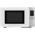 Kuchenka mikrofalowa SMEG Collezione MOC01WHMEU 1900W średnica 28 cm pojemność 29l Technologia Inverter Auto Defrost Quick Start Biały