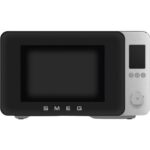 Kuchenka mikrofalowa SMEG Collezione MOC02BLMEU 2100W średnica 28 cm pojemność 27L Technologia Inverter Auto Defrost Quick Start Czarny