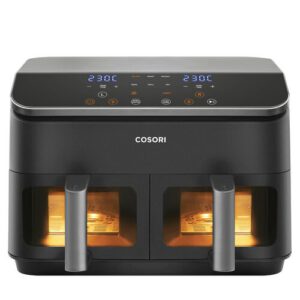 Air Fryer Frytkownica beztłuszczowa COSORI CAF-R901-AEU Dual Basket 8.5l z podwójnym koszem podświetlane wnętrze